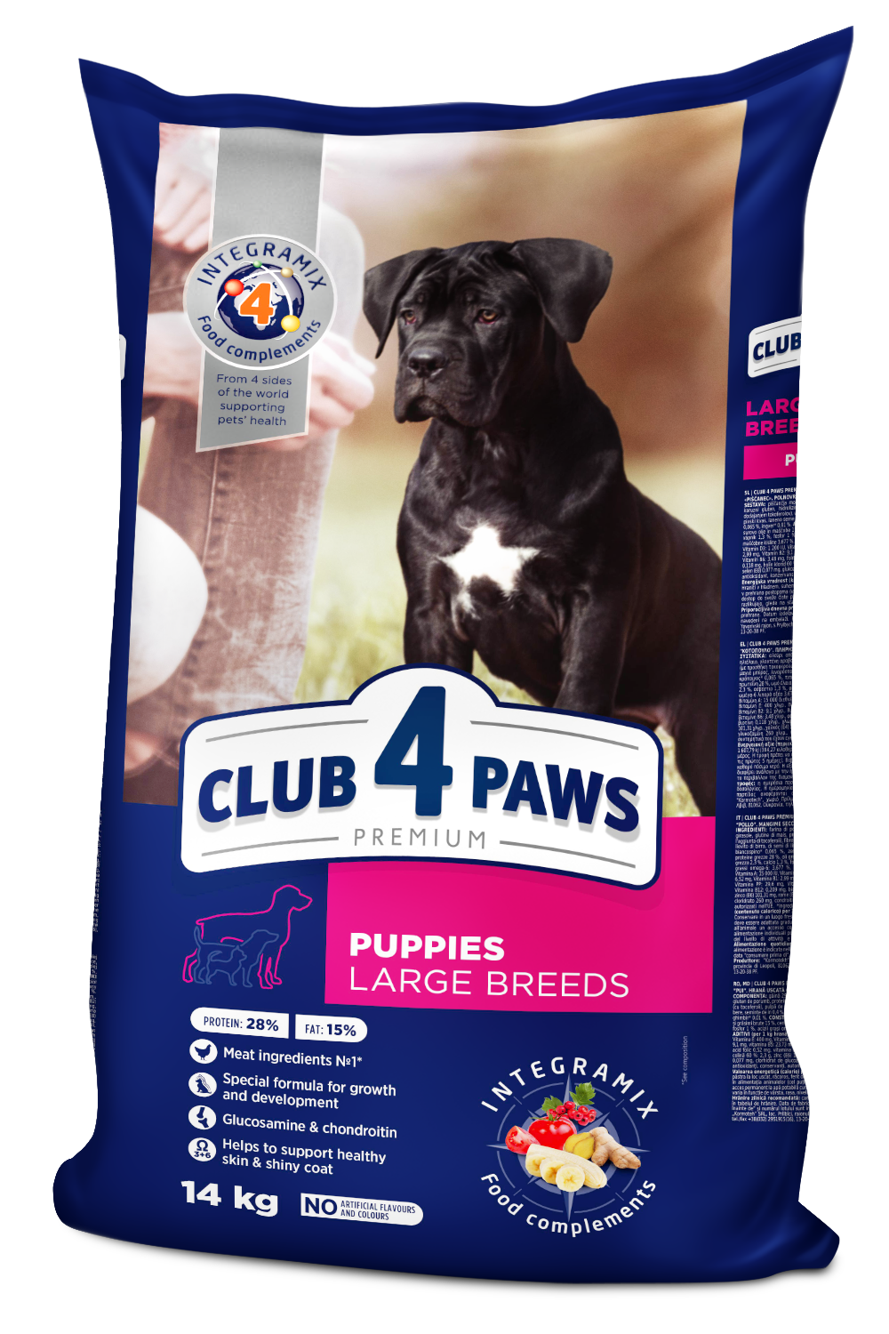 CLUB 4 PAWS Premium For Puppies of Large Breeds, Chicken