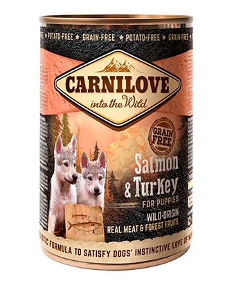 Carnilove Tin (For Puppies) Salmon & Turkey , 400g