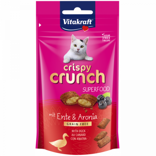 Vitakraft cat Crispy Crunch - Duck & Aronia (Grain free)