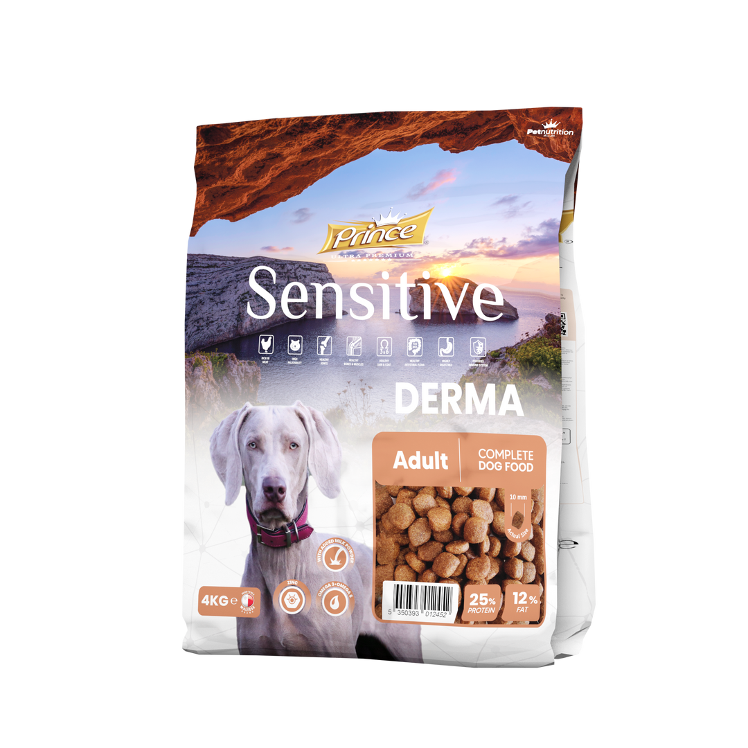 Prince dry food, Sensitive Derma, 4Kg