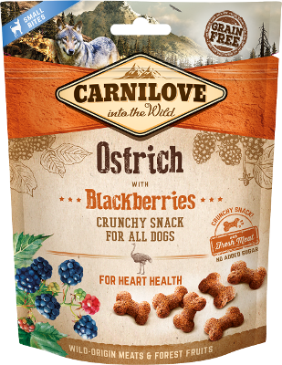 Carnilove Crunchy dog Snack Ostrich with Blackberry, 200g