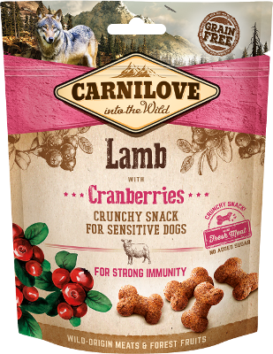 Carnilove Crunchy dog Snack Lamb with Cranberry, 200g