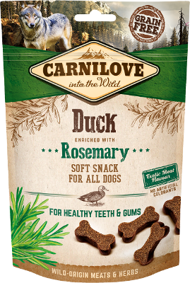 Carnilove Dog Soft Snack Duck with Rosemary 200g