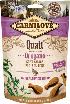 Carnilove Dog Soft Snack Quail with Oregano 200g