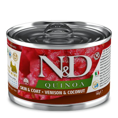 Farmina N&D Quinoa Skin/coat Venison & coconut
