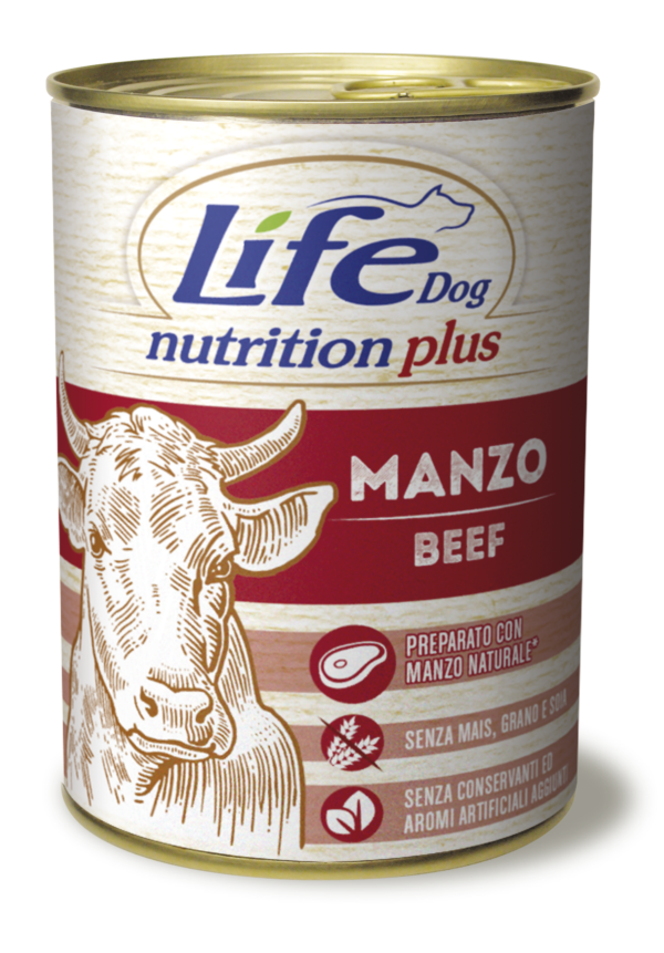 LifeDog plus beef chunks , 400 gr