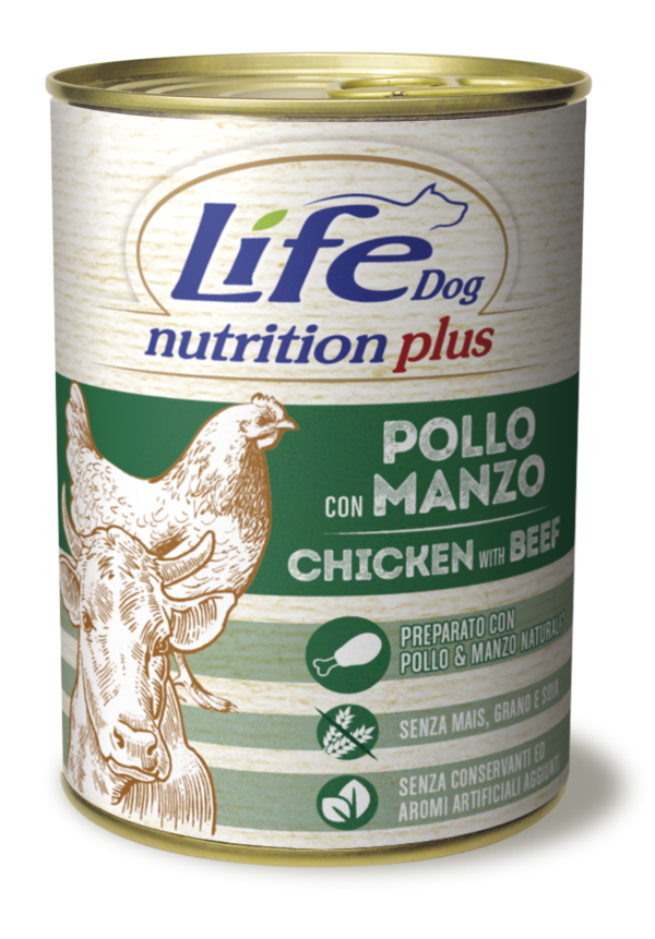 LifeDog plus beef and chicken , 400 gr