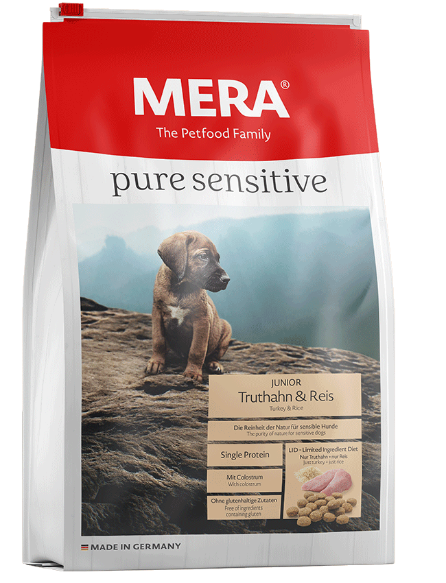 Mera Pure Senstive - JUNIOR , TURKEY & RICE - GLUTEN-FREE