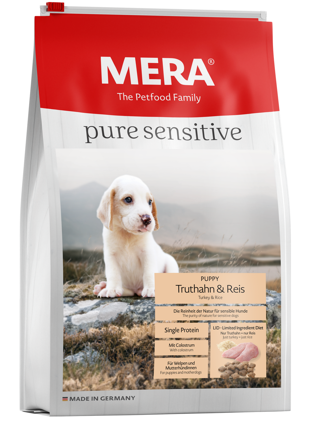 Mera Pure Sensitive - PUPPY, TURKEY & RICE - GLUTEN-FREE
