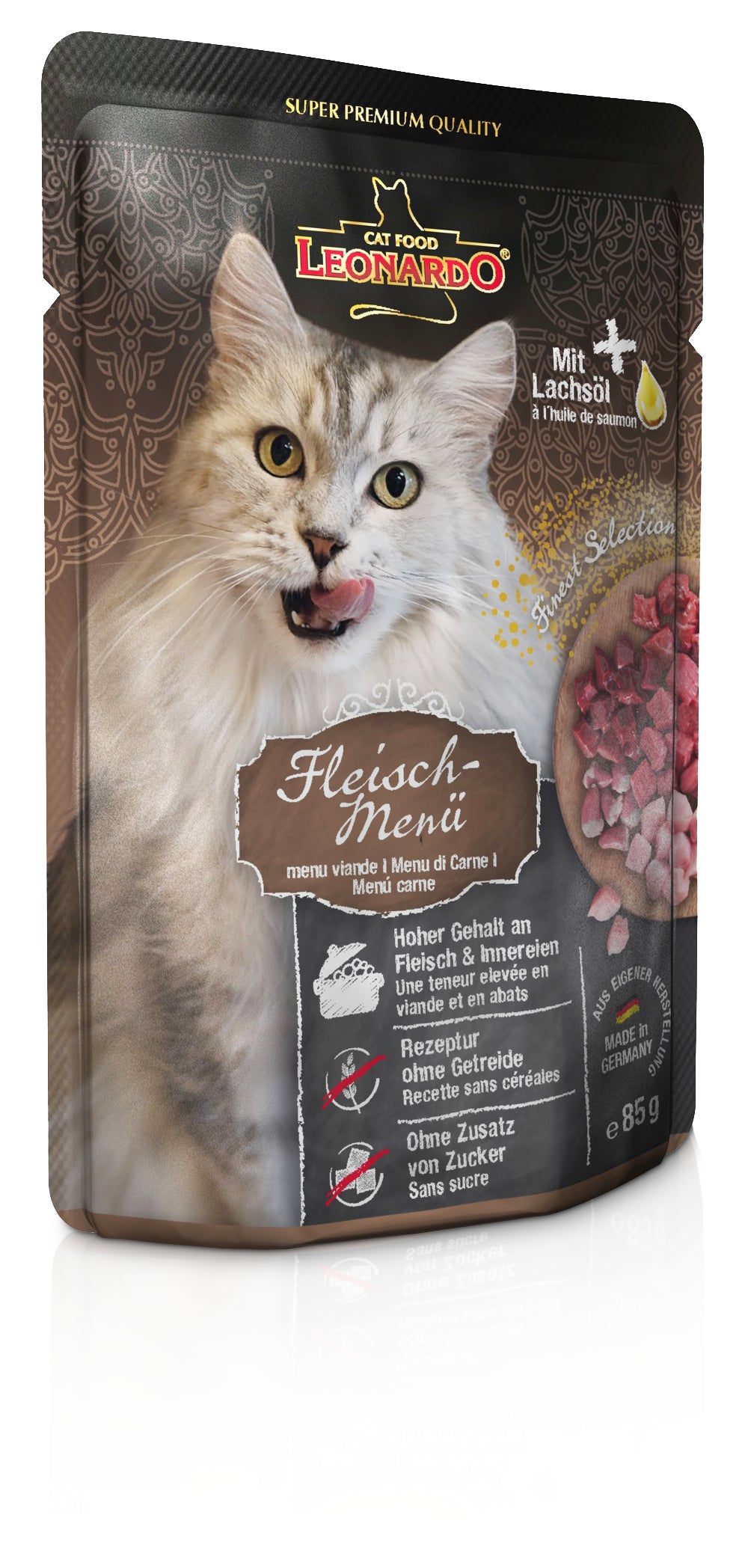 Leonardo Cat pouch Meat Menu, 85g