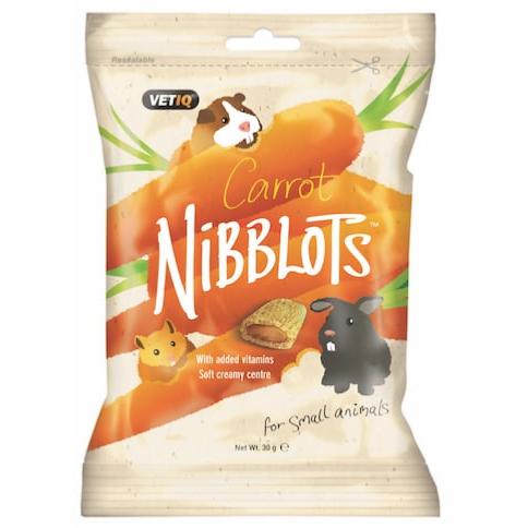 Vet IQ Treats Nibblots, Carrot, 30g