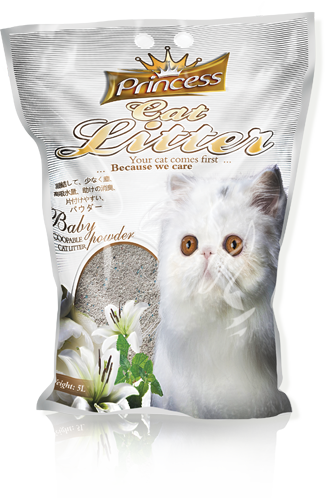 Princess Scented Cat Litter Baby Powder