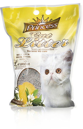Princess Scented Cat Litter Lemon