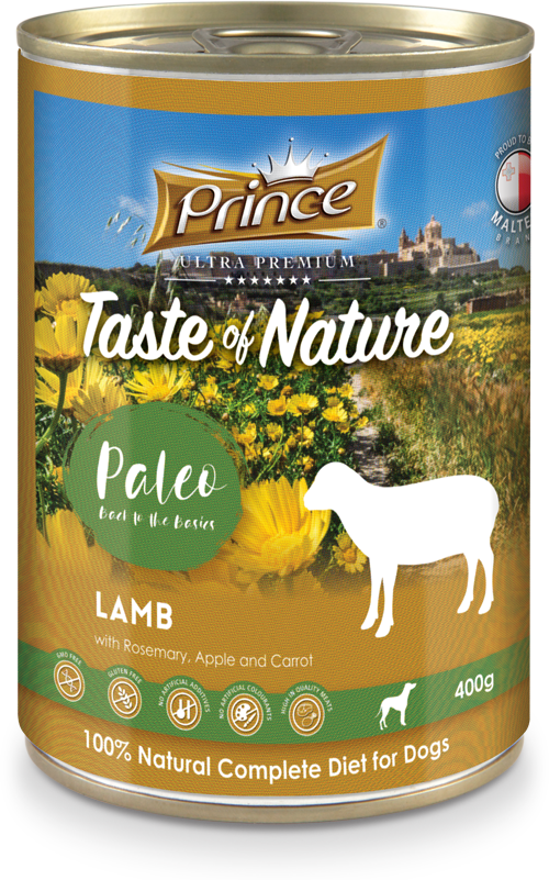 Prince Taste of Nature tin, Lamb, Rosemary, Apple & carrot 400g