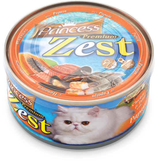 Princess Premium Zest Chicken/Tuna/Papaya 170g
