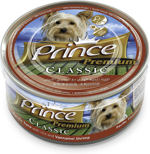 Prince dog Premium Pacific Tuna & Rice & Vannamei Shrimp, 170g