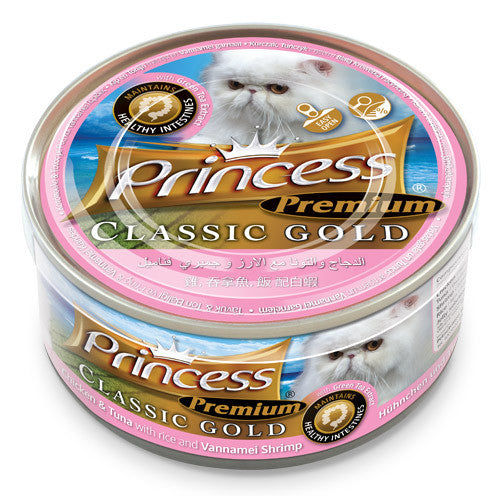 Princess Classic Gold - Chicken & Tuna with Rice & Vannamei Shrimp (Healthy Intestines)