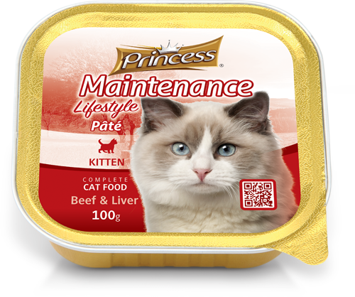Princess Foil, Kitten Beef and Liver, 100g