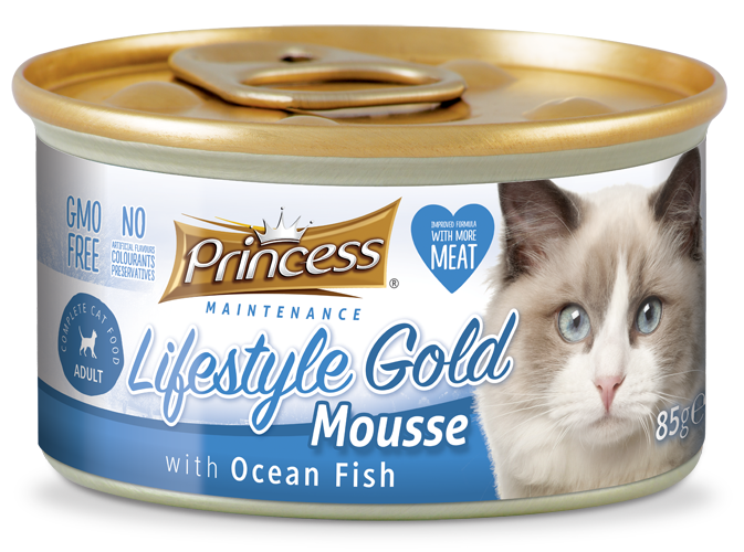 Princess Lifestyle Gold Mousse, Ocean Fish, 85g