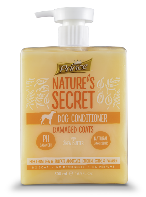 Prince Nature's Secret Conditioner Damaged Coats with Shea Butter, 500ml