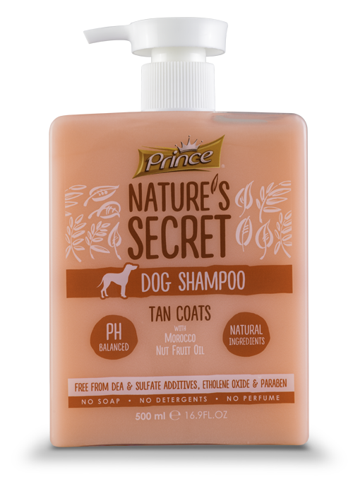 Prince Nature's Dog Shampoo Tan Coats with Morocco Nut Fruit Oil, 500ml