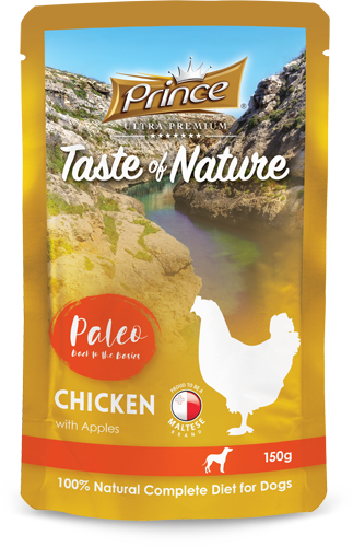 Prince Pouch Chicken with Baked Apples and Reishi Extract, 150g