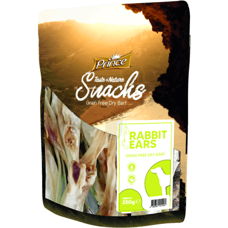 Prince Taste of Nature Snacks - Rabbit Ears, 250g – petshopmalta.com