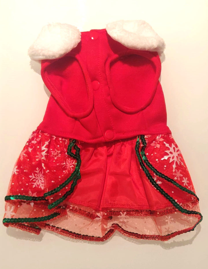 Red Christmas Dress With Reindeer