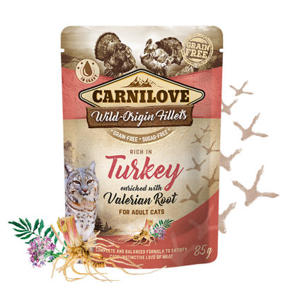 Carnilove cat pouches Rich in Turkey enriched with Valerian