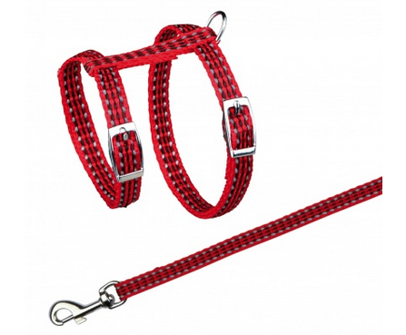 Cat Harness with Leash, Reflecting, Nylon