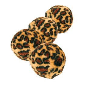 Set of Toy Balls with Leopard Print