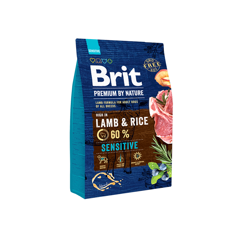 Brit Premium by nature dog Adult Sensitive (Lamb & Rice)