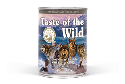 Taste of the wild Wetlands Canine® Formula with Fowl in Gravy, 390g