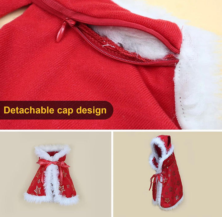 Christmas cape with hoodie