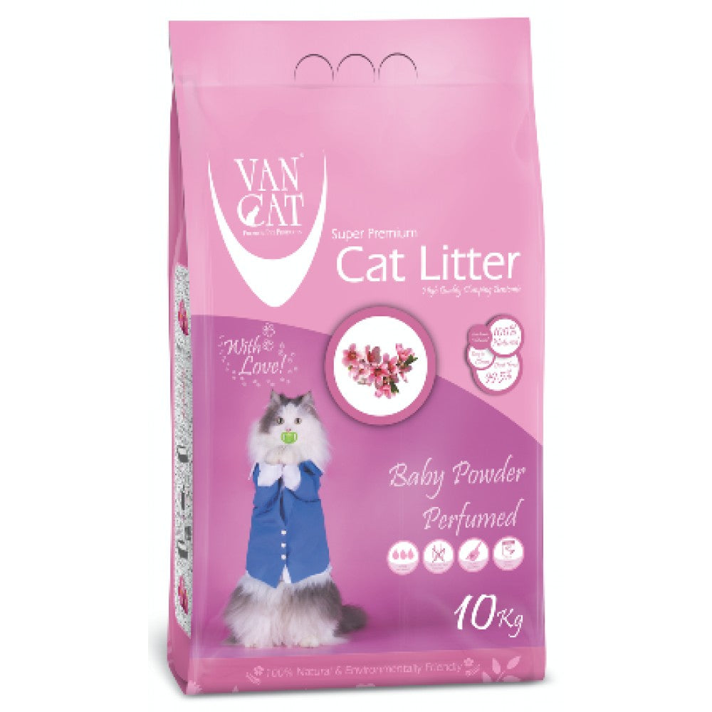 Van Cat Clumping Litter , Baby Powder