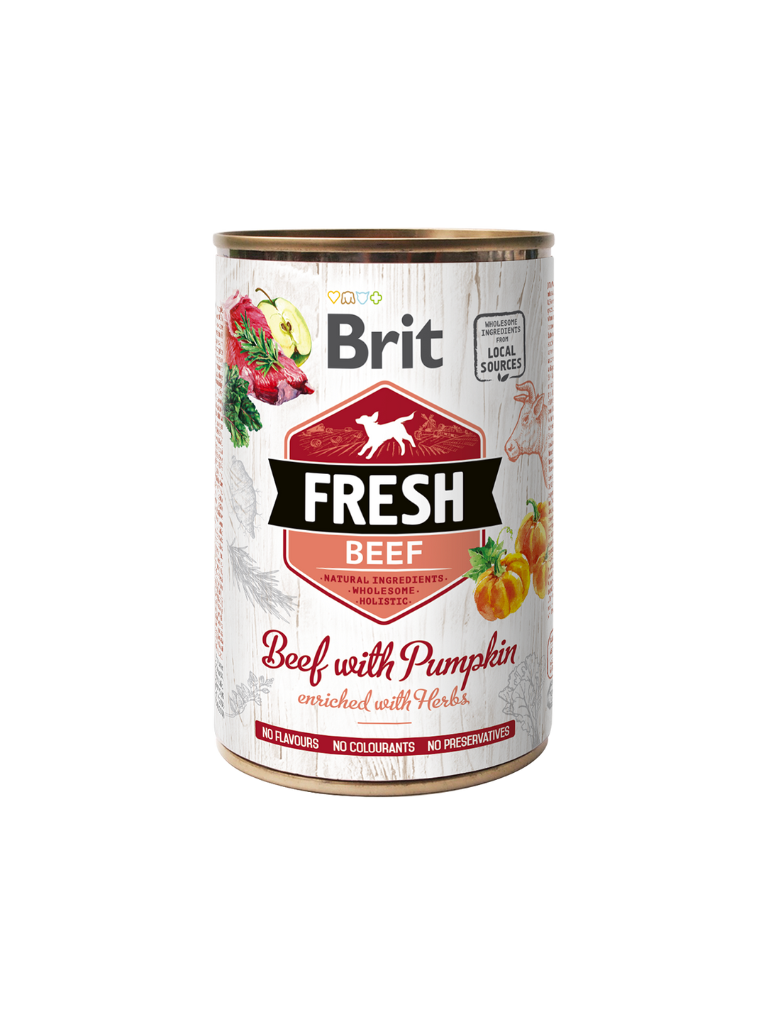 Brit Fresh tins 400g- Beef with Pumpkin