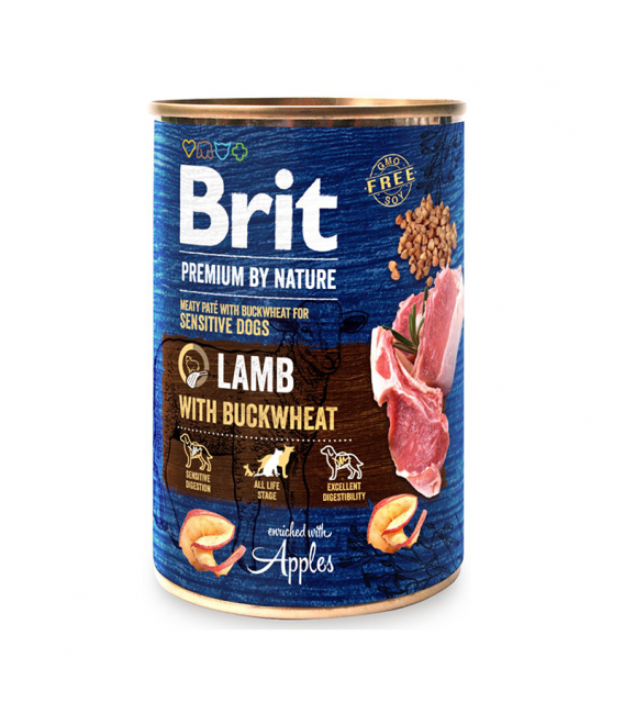 Brit Premium by Nature tins 800g- Lamb with Buckwheat