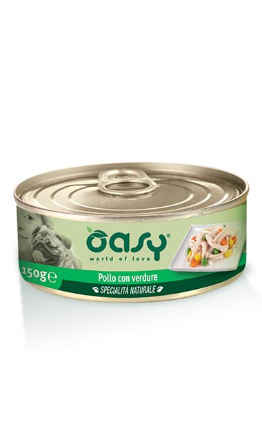 Oasy Dog Wet Food, Chicken with Vegetables