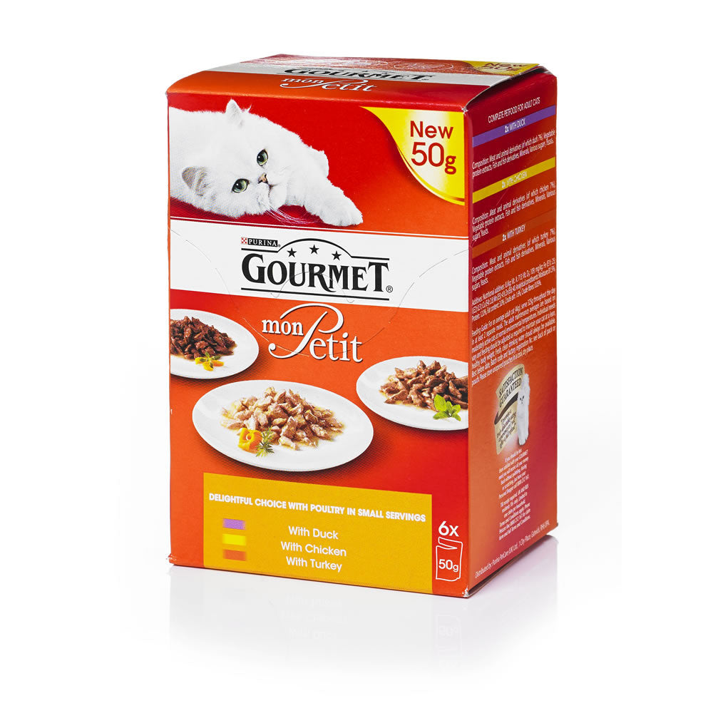 Gourmet Mon Petit Chicken, Duck & Turkey, 6 pack