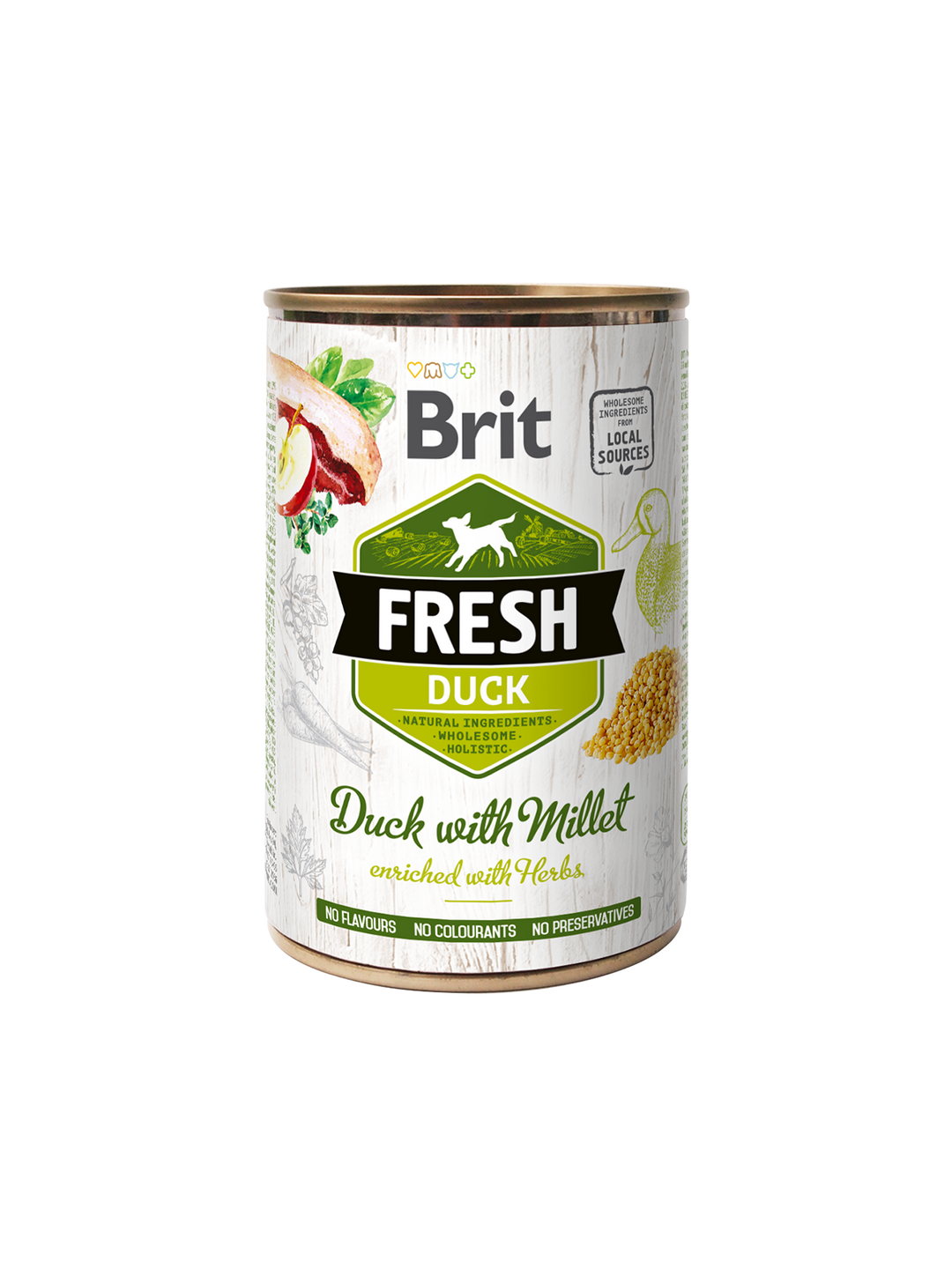 Brit Fresh tins 400g- Duck with Millet
