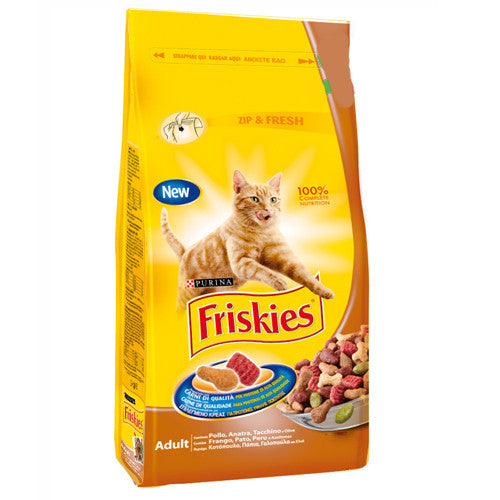 Friskies cat Dry Duck, Chicken & Turkey, 2 Kgs