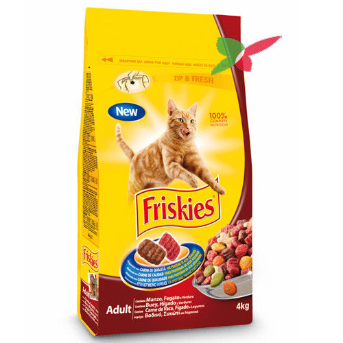Friskies cat Dry Beef, Liver and Vegetables, 2 Kgs