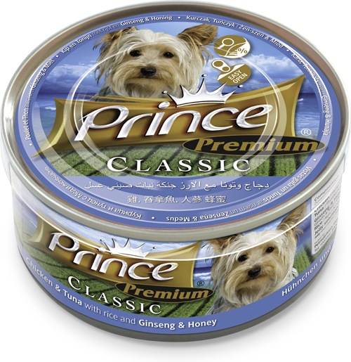 Prince dog Premium Chicken & Tuna/Ginsens and Honey, 170g