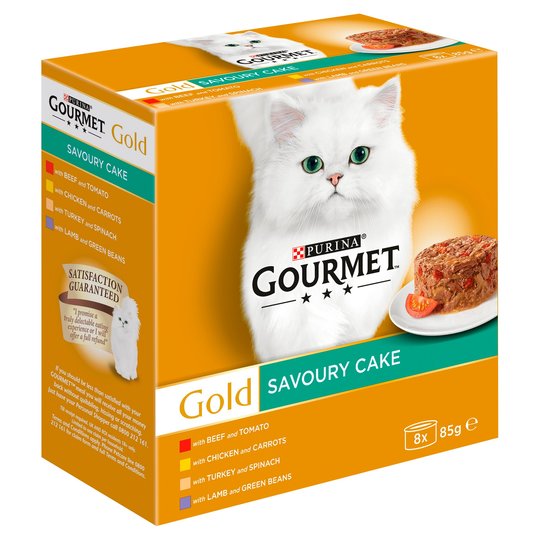 Gourmet Gold tins savoury cake, 8 pack
