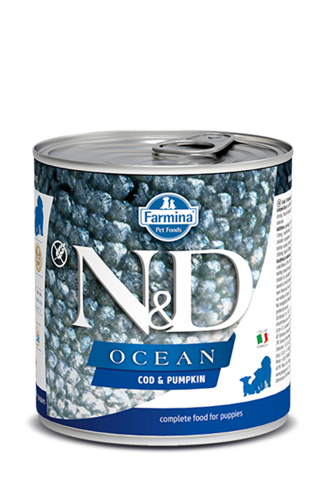 Farmina N&D Ocean Puppy Cod & Pumpkin tin