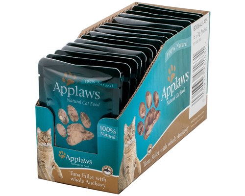 Applaws Pouch Adult Tuna with Anchovy (1 box, 12 pcs)