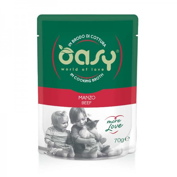 Oasy more love cat pouches beef