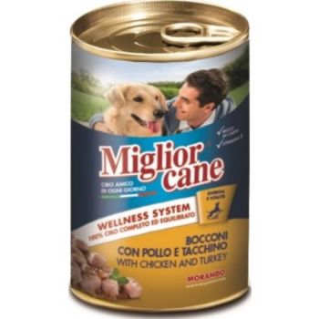 Migliorcane Chunks with chicken and turkey 1250g