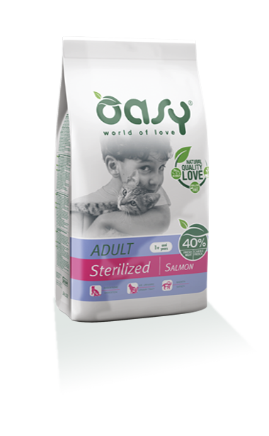 Oasy cat Adult Sterilised Salmon