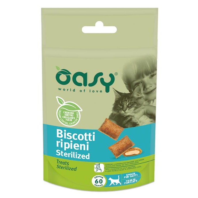 Oasy cat treats stuffed biscuits Sterilized
